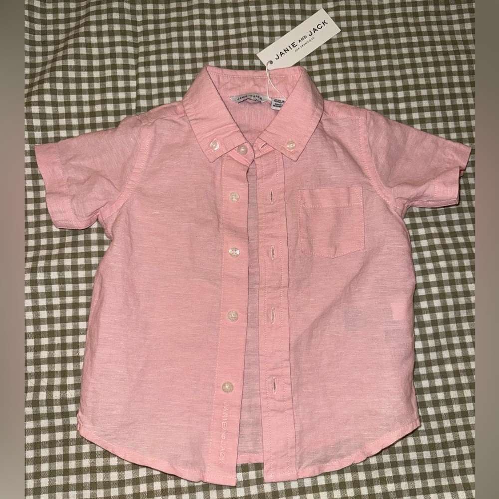 Janie and Jack Boys Button Down 12-18 Months